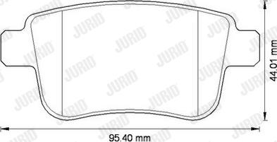 Jurid 573272J - Bremžu uzliku kompl., Disku bremzes www.autospares.lv