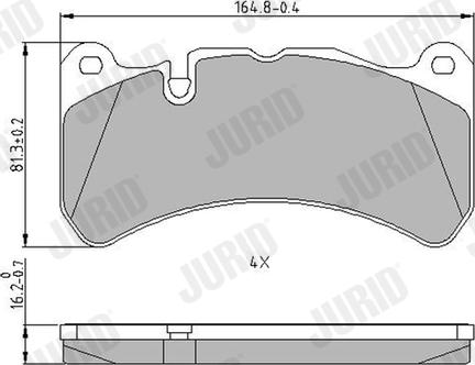 Jurid 573799J - Bremžu uzliku kompl., Disku bremzes www.autospares.lv