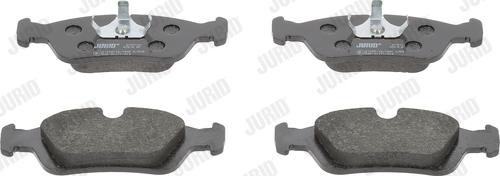 Jurid 573710J - Тормозные колодки, дисковые, комплект www.autospares.lv