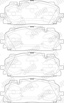 Jurid 573773J - Bremžu uzliku kompl., Disku bremzes www.autospares.lv