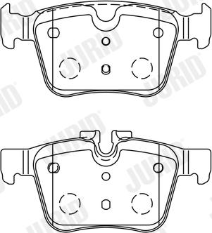 Jurid 573772J - Bremžu uzliku kompl., Disku bremzes www.autospares.lv