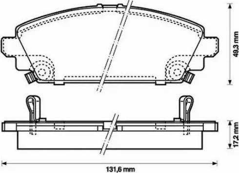 Jurid 572464J-AS - Bremžu uzliku kompl., Disku bremzes autospares.lv