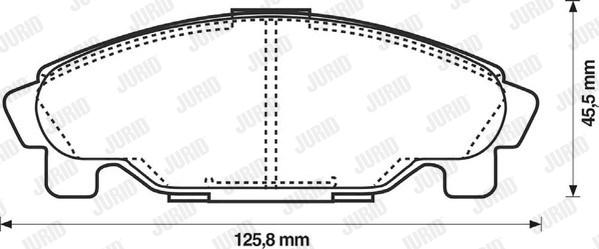 Jurid 572409J - Bremžu uzliku kompl., Disku bremzes www.autospares.lv