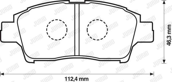 Jurid 572404J - Тормозные колодки, дисковые, комплект www.autospares.lv