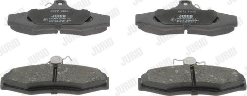 Jurid 572406J - Тормозные колодки, дисковые, комплект www.autospares.lv