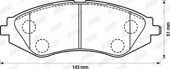 Jurid 572403J - Тормозные колодки, дисковые, комплект www.autospares.lv