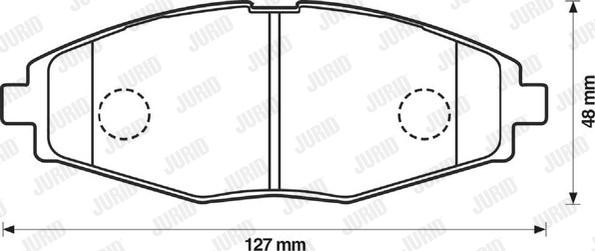 Jurid 572402J - Bremžu uzliku kompl., Disku bremzes www.autospares.lv