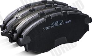 Jurid 572407J-D - Bremžu uzliku kompl., Disku bremzes www.autospares.lv