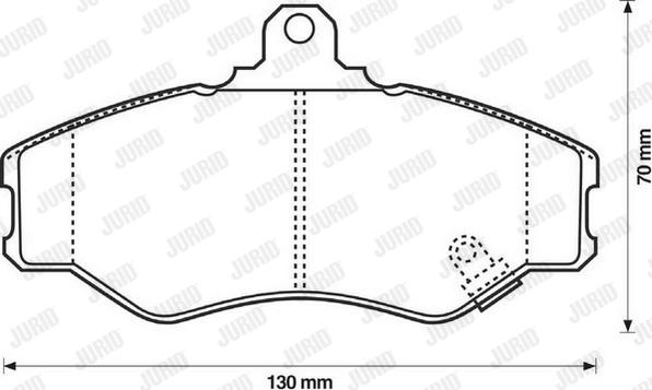 Jurid 572411J - Bremžu uzliku kompl., Disku bremzes www.autospares.lv