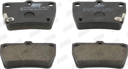 Jurid 572488J - Bremžu uzliku kompl., Disku bremzes www.autospares.lv