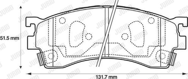 Jurid 572434J - Bremžu uzliku kompl., Disku bremzes www.autospares.lv