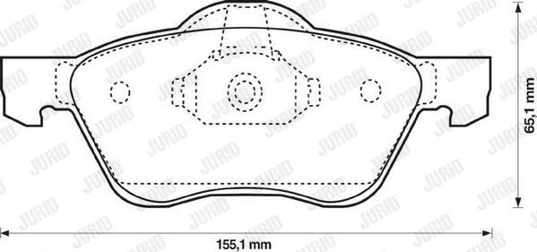 Jurid 572431J - Bremžu uzliku kompl., Disku bremzes autospares.lv