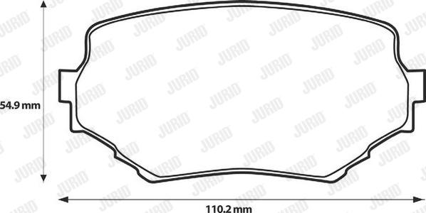 Jurid 572420J - Bremžu uzliku kompl., Disku bremzes www.autospares.lv