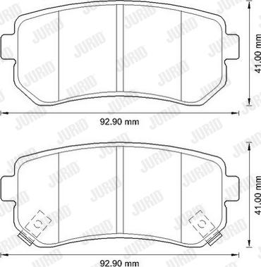 Jurid 572590JC - Brake Pad Set, disc brake www.autospares.lv