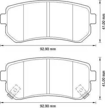 Parts-Mall PKA-E33 - Brake Pad Set, disc brake www.autospares.lv