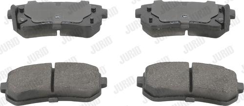 Jurid 572590J - Тормозные колодки, дисковые, комплект www.autospares.lv