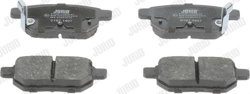 Jurid 572591J - Тормозные колодки, дисковые, комплект www.autospares.lv