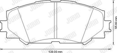 Jurid 572598JC - Brake Pad Set, disc brake www.autospares.lv