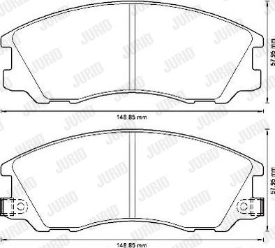 Jurid 572540J - Bremžu uzliku kompl., Disku bremzes www.autospares.lv