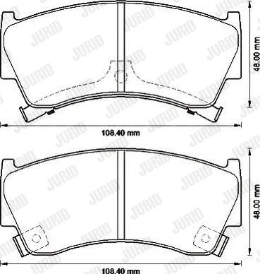 Jurid 572542J - Brake Pad Set, disc brake www.autospares.lv