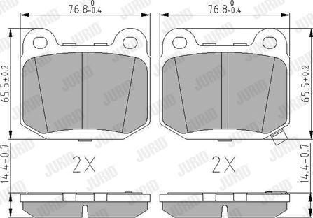 Jurid 572558J - Bremžu uzliku kompl., Disku bremzes www.autospares.lv