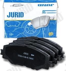 Jurid 572569J-D - Bremžu uzliku kompl., Disku bremzes www.autospares.lv