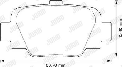 Jurid 572568J - Bremžu uzliku kompl., Disku bremzes www.autospares.lv