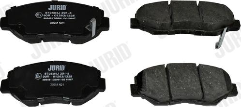 Jurid 572504J - Brake Pad Set, disc brake www.autospares.lv