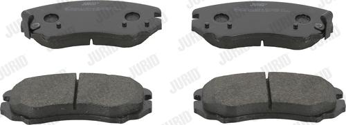 Jurid 572514J - Тормозные колодки, дисковые, комплект www.autospares.lv