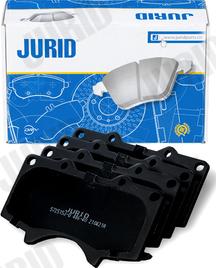 Jurid 572515J-D - Bremžu uzliku kompl., Disku bremzes www.autospares.lv