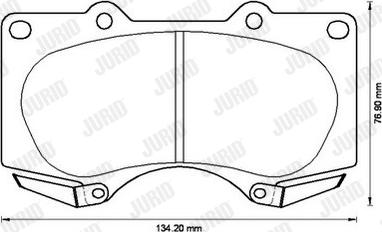 Jurid 572515J - Brake Pad Set, disc brake www.autospares.lv