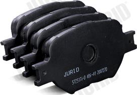 Jurid 572517J-D - Bremžu uzliku kompl., Disku bremzes www.autospares.lv