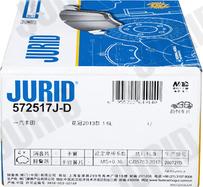 Jurid 572517J-D - Bremžu uzliku kompl., Disku bremzes www.autospares.lv