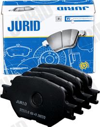 Jurid 572517J-D - Bremžu uzliku kompl., Disku bremzes www.autospares.lv