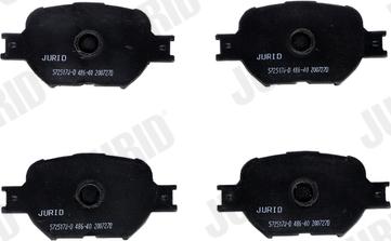 Jurid 572517J-D - Bremžu uzliku kompl., Disku bremzes www.autospares.lv