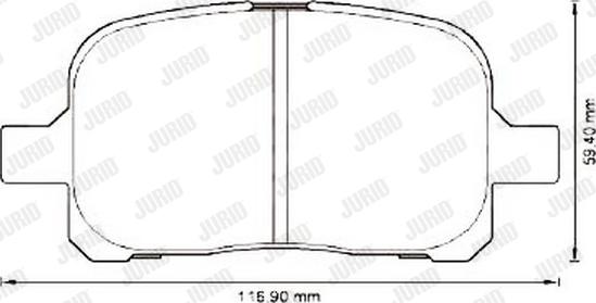 Jurid 572538J - Brake Pad Set, disc brake www.autospares.lv