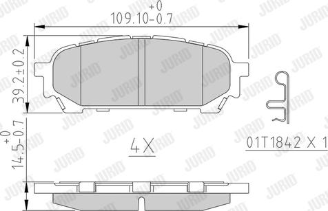 Jurid 572529J - Bremžu uzliku kompl., Disku bremzes www.autospares.lv