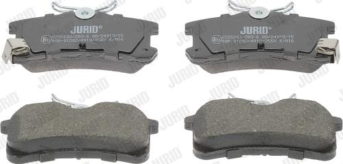 Jurid 572520J - Brake Pad Set, disc brake www.autospares.lv