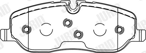 Jurid 572521J - Тормозные колодки, дисковые, комплект www.autospares.lv