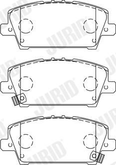 Jurid 572579J - Bremžu uzliku kompl., Disku bremzes www.autospares.lv