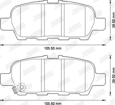 Jurid 572573J - Brake Pad Set, disc brake www.autospares.lv