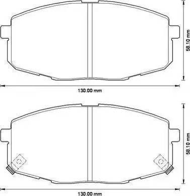 Magneti Marelli 323700008100 - Bremžu uzliku kompl., Disku bremzes www.autospares.lv