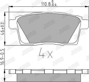 Jurid 572644J - Brake Pad Set, disc brake www.autospares.lv