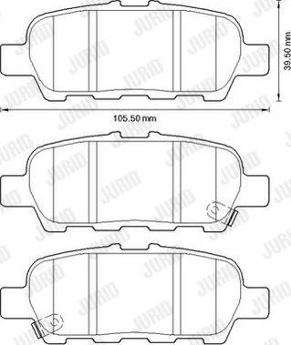 Jurid 572654J - Bremžu uzliku kompl., Disku bremzes www.autospares.lv