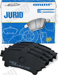 Jurid 572656J-D - Bremžu uzliku kompl., Disku bremzes www.autospares.lv