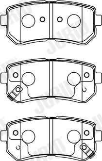 Jurid 572604J - Тормозные колодки, дисковые, комплект www.autospares.lv