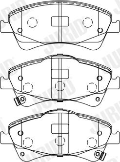 Jurid 572600J - Bremžu uzliku kompl., Disku bremzes www.autospares.lv