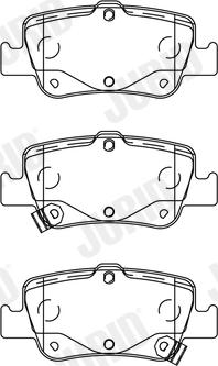 Jurid 572601J - Brake Pad Set, disc brake www.autospares.lv