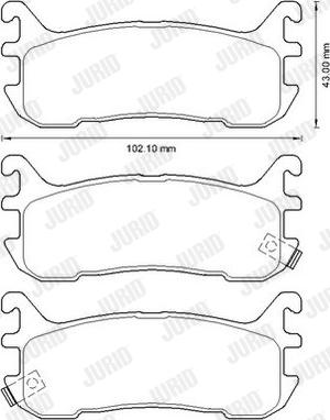 Jurid 572602J - Bremžu uzliku kompl., Disku bremzes www.autospares.lv