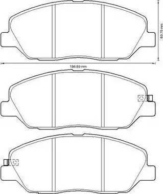 Sangsin Brake SP1246 - Bremžu uzliku kompl., Disku bremzes autospares.lv